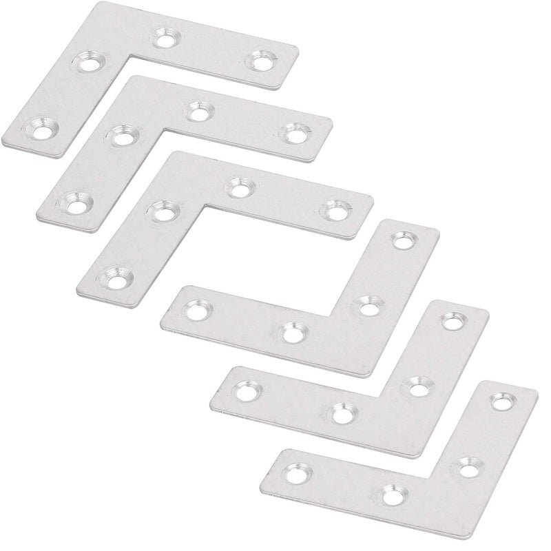Orgrimmar 36 PCS Corner Brace Plates Metal L Shaped Flat Repair Plates Corner Brace Brackets 50mmx50mmx1mm - Image 1